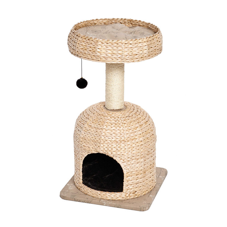 Wicker cat cheap scratching post